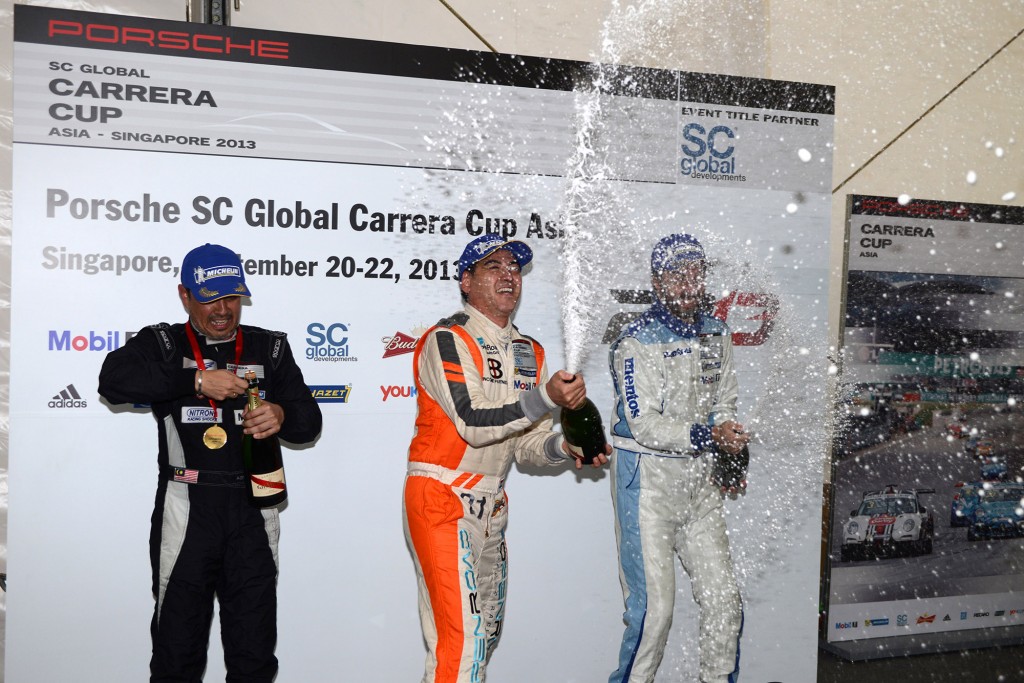 Porsche Carrera Cup Asia, Rd10, Marina Bay Street Circuit, Singapore, 19-22 September 2013.